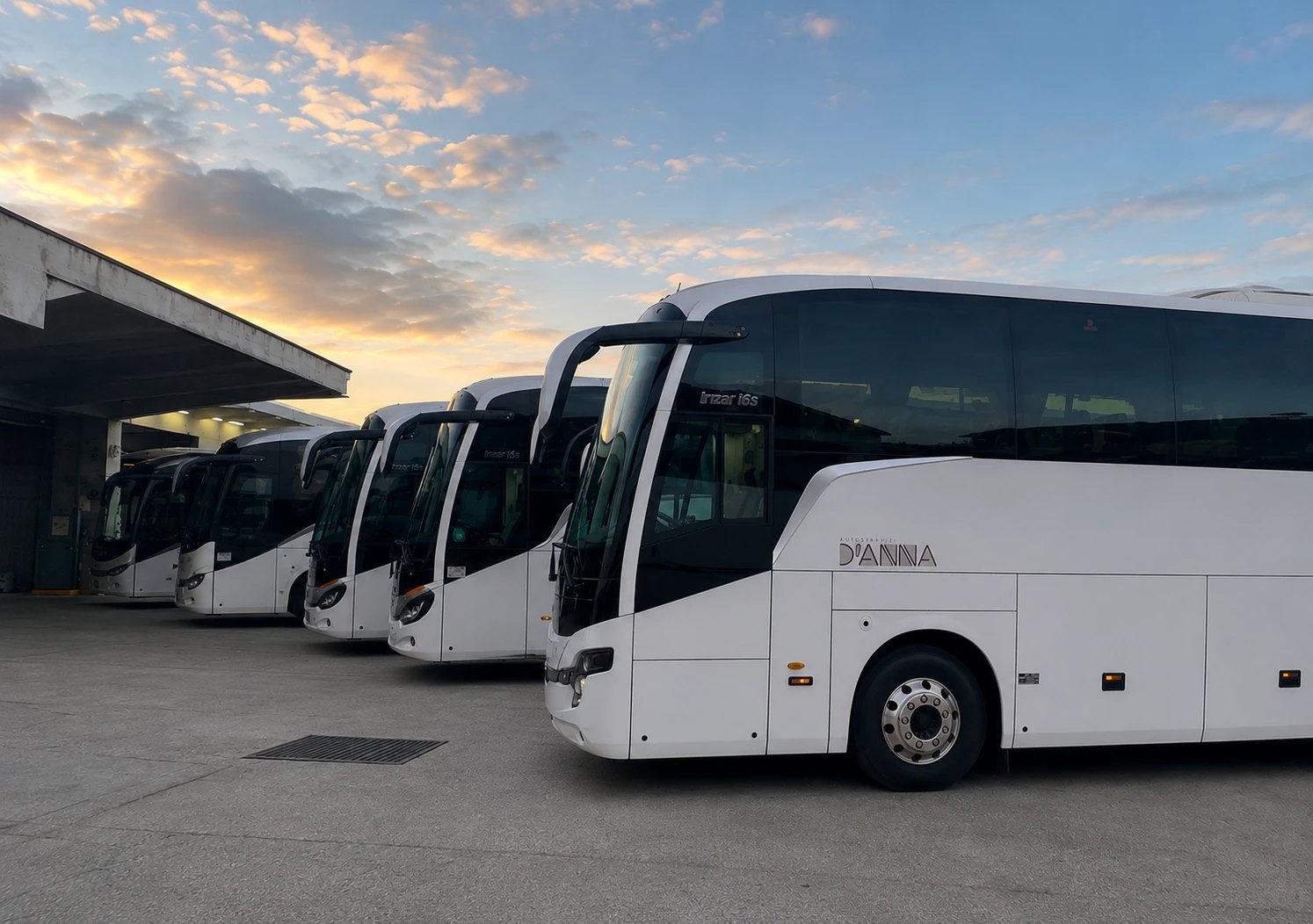 Flotta moderna di pullman Gran Turismo Autoservizi D'Anna